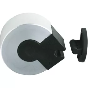   Ajtókitámasztó műa. szor. szerkezettel és ütközővel magasság 25 mm ezüst elox.