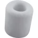 Ajtóütköző - átmérő 30 mm magasság 30 mm fehér gumi