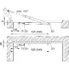 Ajtókitámasztó 1017 szabályozható fékhatással 390-590mm matt nemesacél