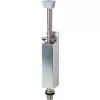 ajtórögzítő 1042 padlópersellyel löket 120 mm lakkozott fekete alu/nemesacél