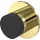 KWS fali ajtóütköző 2069 átmérő 30 mm hossz 28 mm sárgaréz fényes