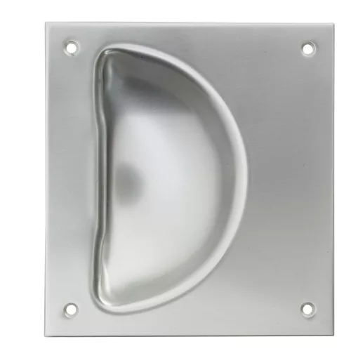 KWS tolóajtó kagylófogantyú 5205 szögletes 120x130mm alu sárgarézszínű eloxált