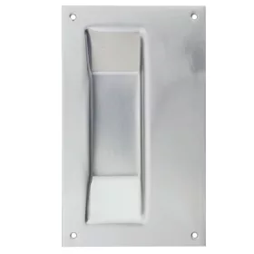   KWS tolóajtó kagylófogantyú 5206 szögletes 120 x 200 mm acél fekete lakkozott