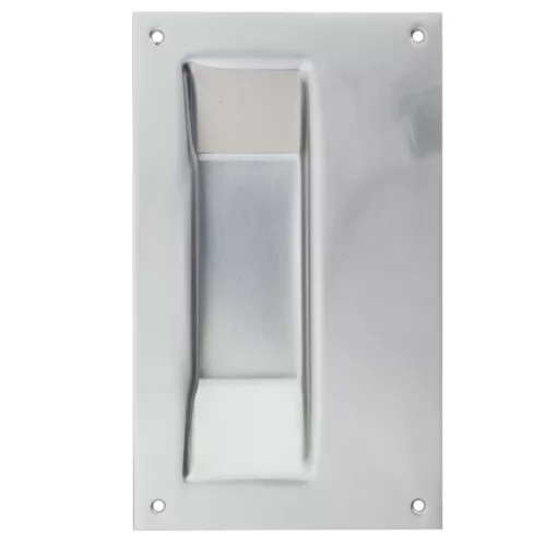 KWS tolóajtó kagylófogantyú 5206 szögletes 120 x 200 mm alu ezüst eloxált