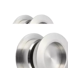   KWS tolóajtókagyló pár 5251 kerek ajtóvast. 38-42 mm alu ezüst eloxált