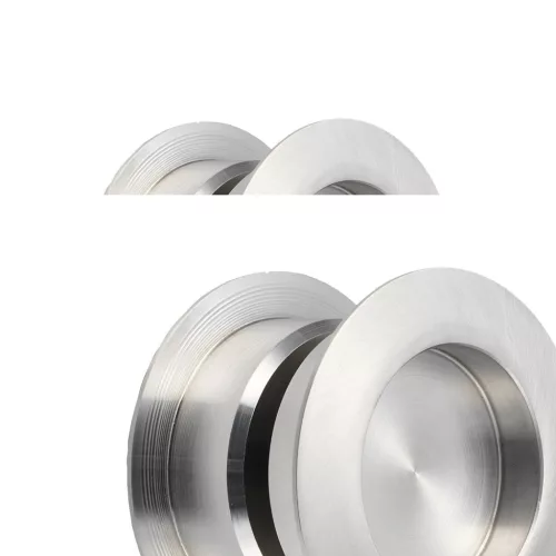 KWS tolóajtókagyló pár 5251 kerek ajtóvast. 38-42 mm alu ezüst eloxált