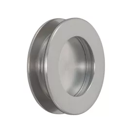   KWS tolóajtó fogantyúpár 5254 kerek üvegvastagság 8-10 mm alu nemesacél hatású