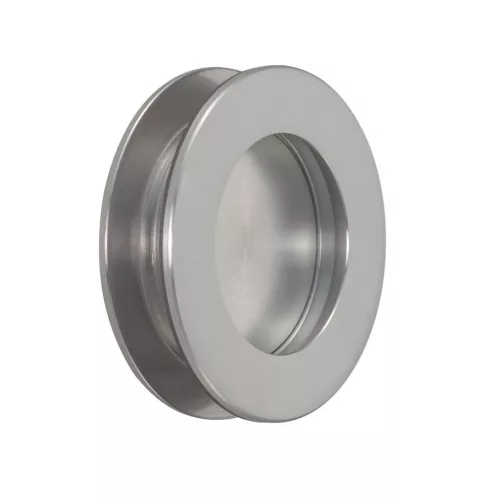 KWS tolóajtó fogantyúpár 5254 kerek üvegvastagság 8-10 mm alu nemesacél hatású