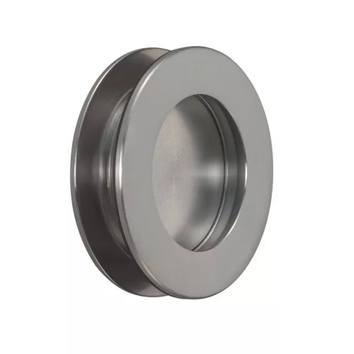 KWS tolóajtó fogantyúpár 5254 kerek üvegvastagság 8-10 mm nemesacél hatású