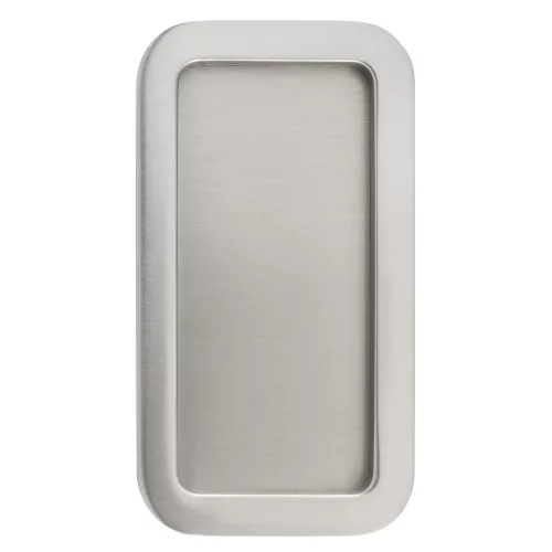 KWS tolóajtó kagylófogantyú 5280 szögletes 120 x 65 mm alu nemesacél hatású