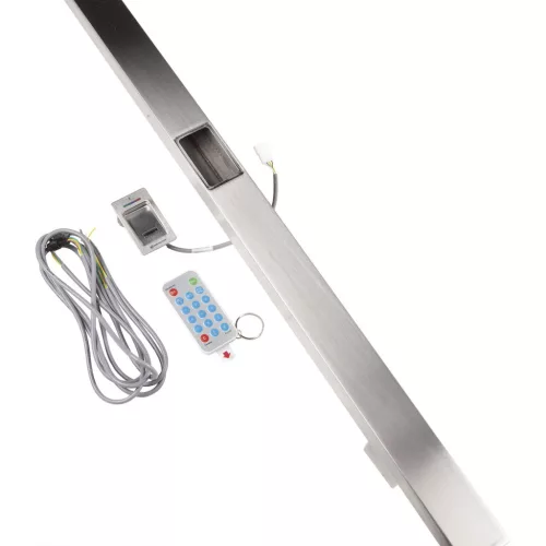 Ajtófogantyú 8536 egyenes ujjlenyomat olvasóval BioKey Inside Mini X APP