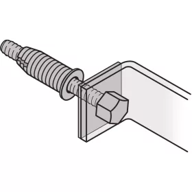   FSB kilincsrögzítő egyoldalasajtóvastagság 10-30 mm acél horganyzott