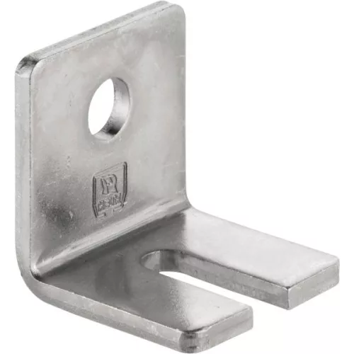 Sarok rögzítővas HELM 104 W egyszeres rozsdamentes