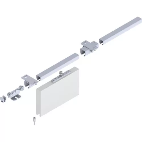 Tolókapu vasalatkészlet HELM 300 mennyezeti szerelésű max. 200 kg acél horg.