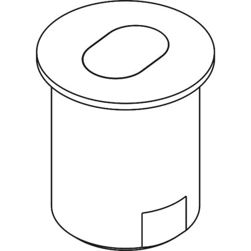 padlópersely tetővel acél krómozott