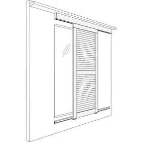   HAWA-Frontslide 60/A alapgarnitúra tolószárnyhoz min. 400mmvastagság: 28-45mm