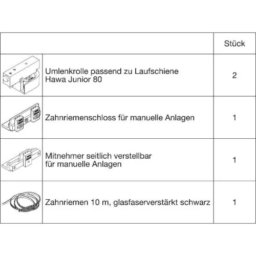 HAWA-Junior 80/Z szim. szinkron vasalati rend. szárnyszélesség 500-1200 mm