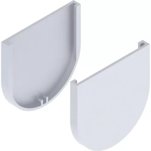 SOLIDO 100 takaró sapkakészlet üvegpont rögzítés kerek ezüst