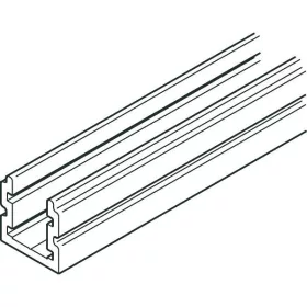   Vezetősín Frontslide/=Variofold méretre vágva ezsüt eloxált