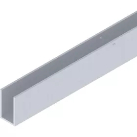   SOLIDO 100/HELM 140/GT-S 150 U-előlap méretre vágva L=6000 mm eloxált ezüst