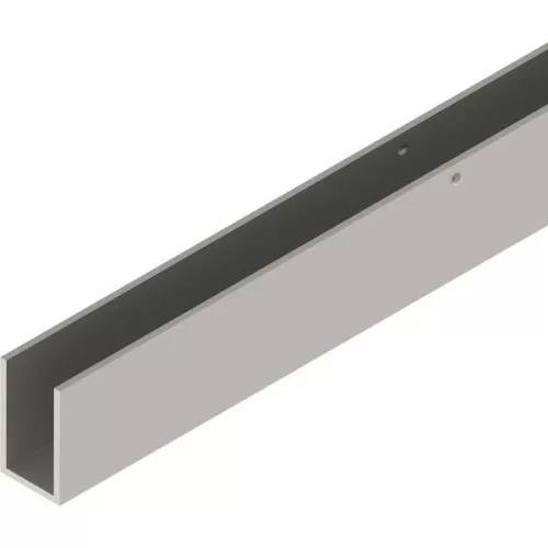 SOLIDO 100/HELM 140/GT-S 150 U-előlap méretre vágva L=6000 mm nemesacél hatás