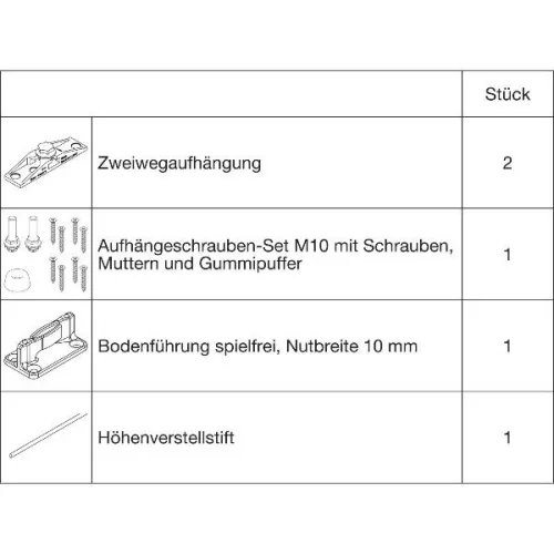 HAWA Junior 100/Z alapvasalat fához futósín nélkül