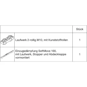 HAWA Junior 100 futóműszett 1 SoftMove (30149)