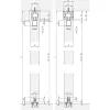 HAWA Junior 100/B  vasalatszett fához SoftStop SoftStop/SoftMove +20 mm (30232)