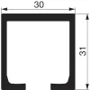 HAWA Porta Pocket futósín mennyezetre szerelhető 2000 mm ezüst
