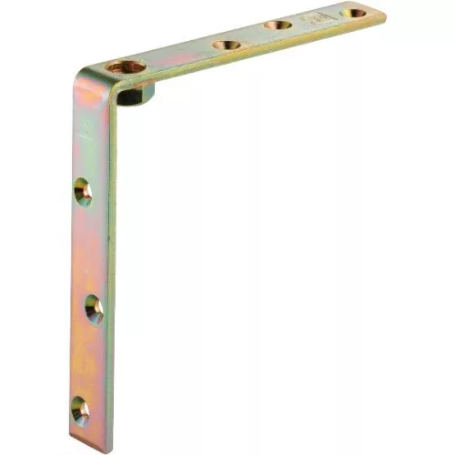 Tartó sarokvas HELM 494 lyuk-? 7 mm sárgára passzivált acél