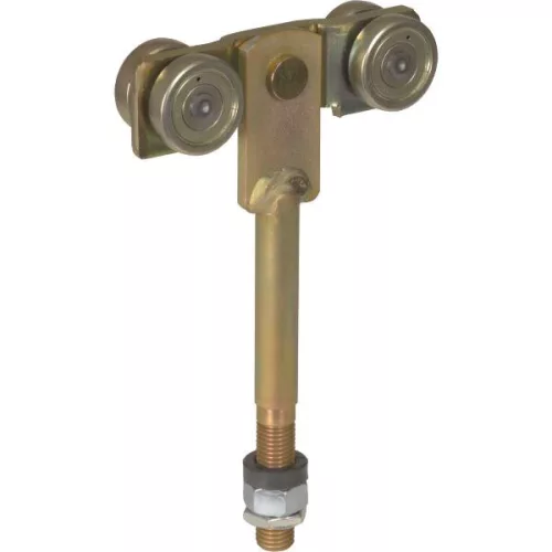 Görgős kocsi HELM 520L kétpáros forgócsapággyal sárgára passzivált acél