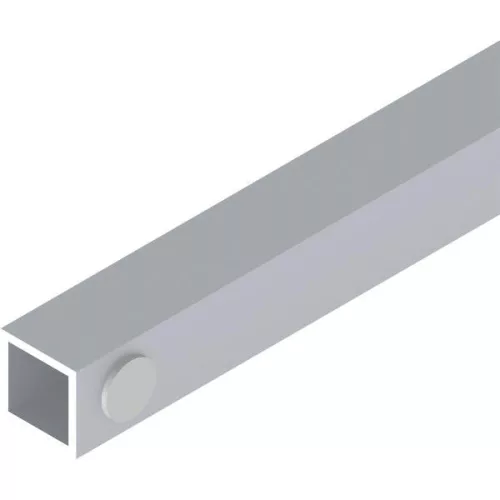 HELM GT távtartóprofil 15 mm méretre vágva ezüst eloxált