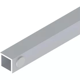 HELM GT távtartóprofil 15 mm L=6000 ezüst eloxált