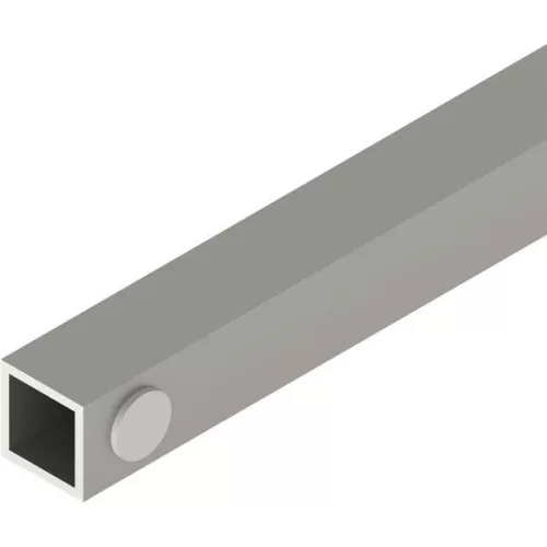 HELM GT távtartó profil 15 mm méretre vágva nemesacél hatású