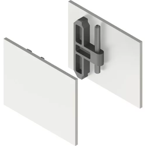 HELM GT-L fedősapka szett 9 mm-es távtartó profilhoz nemesacél hatású