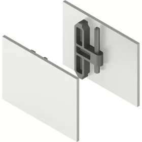   HELM GT-L fedősapka szett 15 mm-es távtartó profilhoz nemesacél hatású