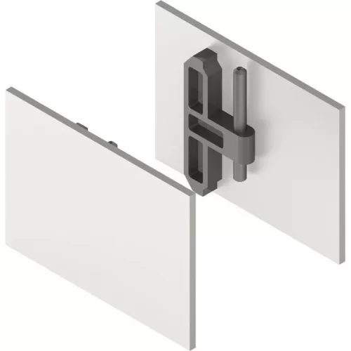 HELM GT-L fedősapka szett 15 mm-es távtartó profilhoz nemesacél hatású