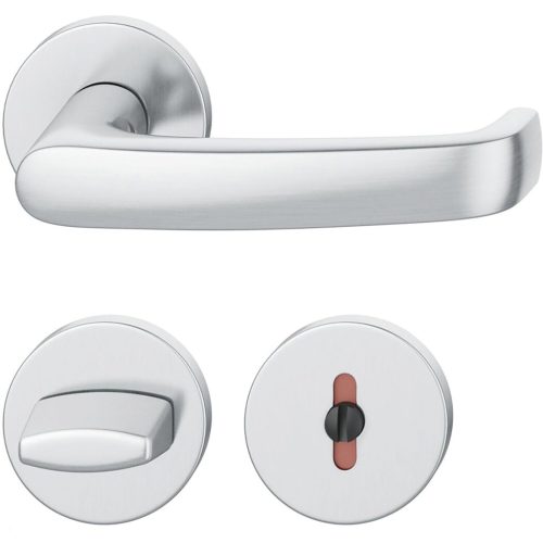 FSB kilincsgarnitúra 12 1045 ASL WC DIN rozettán rozsdamentes acél matt