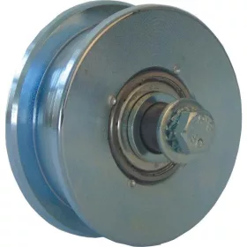 Tolóajtó-acélgörgő ? 100 mm szürkére alapozott acél