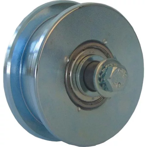 Tolóajtó-acélgörgő ? 100 mm szürkére alapozott acél