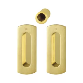   HOPPE tolóajtókagyló szett M463- vak Sárgaréz szatén/polírozott sárgaréz színű