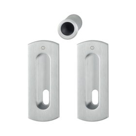   HOPPE tolóajtófogantyú-szett M463 - BB, sárgaréz krómozott szatén