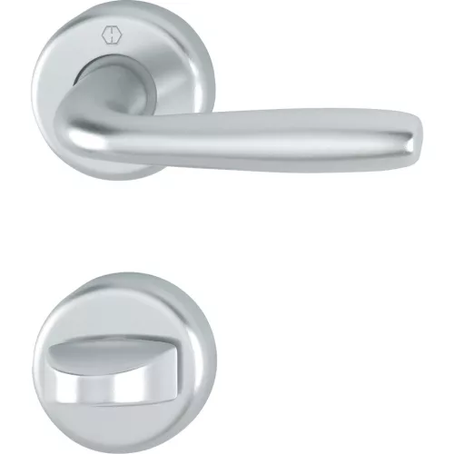 HOPPE MARIBOR rozettás kilincsgarnitúra 39-47 mm ezüst eloxált WC