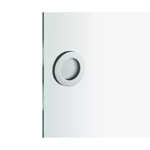 Üvegtolóajtókagyló 4256 kerek 10 mm üevghez ?75mm nyitott nemesacél