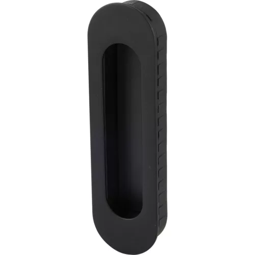 MARCHESI tolóajtó kagylófogantyú 155 x 45 x 2 mm nemesacél fekete