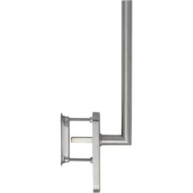   HOPPE AMSTERDAM emelő-toló garnitúra kagylófogantyúval lyuk.nélkül 285 mm rozsdamentes matt