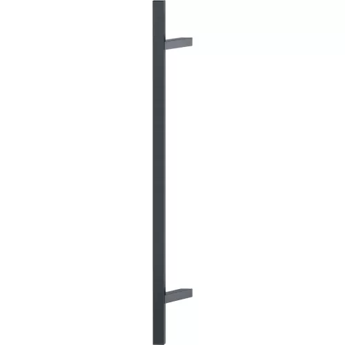 HOPPE fogantyú E5724 - szögletes ferde 1200/900 nemesacél fekete matt