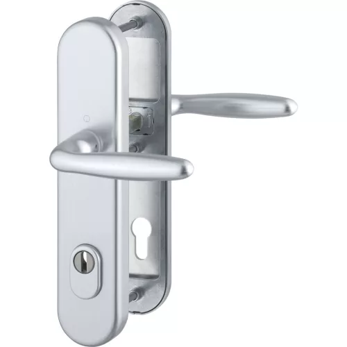 HOPPE VERONA biztonsági kilincsgarnitúra PZ92 67-72 mm ezüst