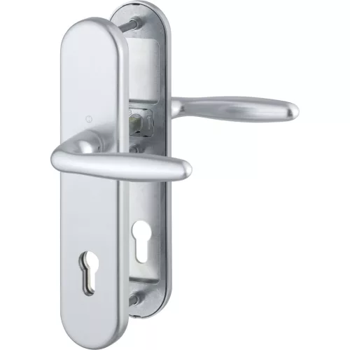 HOPPE VERONA biztonsági kilincsgarnitúra PZ88 67-72 mm ezüst