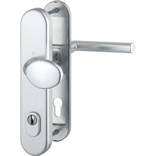 HOPPE STOCKHOLM biztonsági gomb/kilincs garnitúra PZ88 62-72 mm ezüst